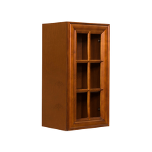 Load image into Gallery viewer, Cambridge Wall Mullion Door Cabinet 1 Door 2 Adjustable Shelves 30 Inch Height Glass Not Included