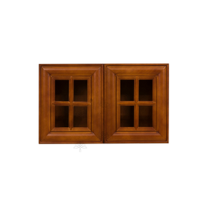 Cambridge Wall Mullion Door Cabinet 2 Doors No Shelf Glass Not Included