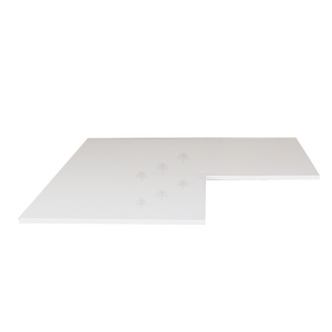 Closet White Finish Coner Shelf Panel
