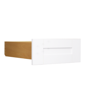 Closet White Finish Small Drawer With Solid Wood Natural Drawer Box