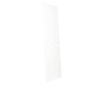 Closet White Finish Right Side Panel