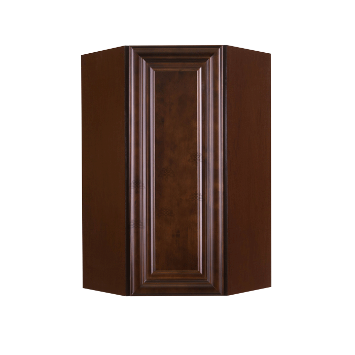 Edinburgh Wall Diagonal Corner 1 Door 3 Adjustable Shelves