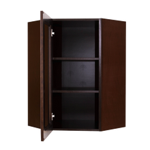 Load image into Gallery viewer, Edinburgh Wall Mullion Door Diagonal Corner Cabinet 1 Door 2 Adjustable Shelves Glass Not Included