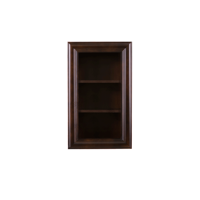 Edinburgh Wall Mullion Door Cabinet 1 Door 2 Adjustable Shelves 30 Inch Height Glass Not Included