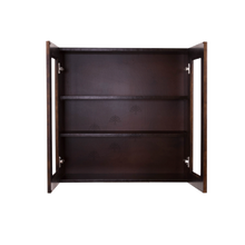 Load image into Gallery viewer, Edinburgh Wall Mullion Door Cabinet 2 Doors 2 Adjustable Shelves 30 Inch Height Glass Not Included