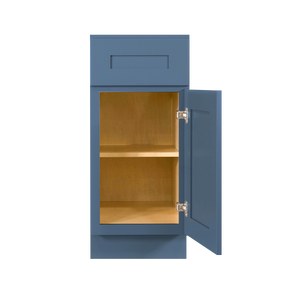 Lancaster Blue Base Cabinet 1 Drawer 1 Door 1 Adjustable Shelf