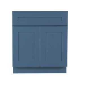 Lancaster Blue Base Cabinet 1 Drawer 2 Doors 1 Adjustable Shelf