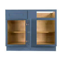 Load image into Gallery viewer, Lancaster Blue Base Blind Corner Cabinet 1 Drawer 1 Door