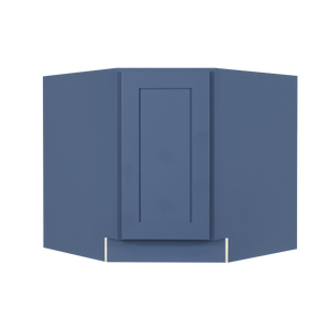 Lancaster Blue Base Diagonal Cabinet 1 Door 1 Adjustable Shelf