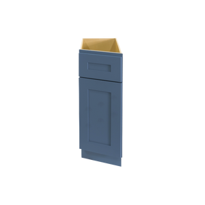 Lancaster Blue Base End Angle Cabinet 1 Fake Drawer 1 Door 1 Adjustable Shelf (Left)