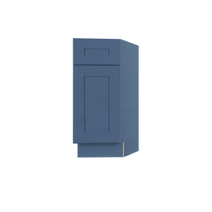 Lancaster Blue Base End Angle Cabinet 1 Fake Drawer 1 Door Adjustable Shelf (Right)