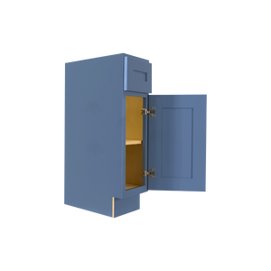 Lancaster Blue Base End Angle Cabinet 1 Fake Drawer 1 Door Adjustable Shelf (Right)