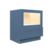 Load image into Gallery viewer, Lancaster Blue Shaker Base Microwave with Drawer Cabinet