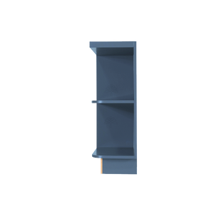 Lancaster Blue Base Open End Shelf 12 inch No Door 1 Fixed Shelf (Left)