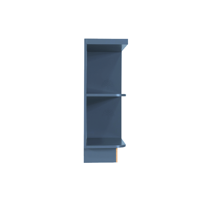 Lancaster Blue Base Open End Shelf 12 inch No Door 1 Fixed Shelf (Right)
