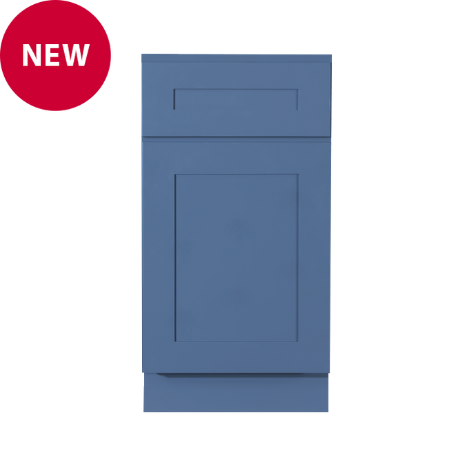 Lancaster Series Blue Shaker Base Waste Basket Cabinet