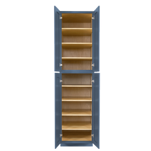 Load image into Gallery viewer, Lancaster Blue Tall Pantry 2 Upper Doors and 2 Lower Doors