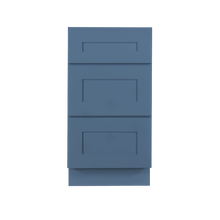 Load image into Gallery viewer, Lancaster Blue Vanity Drawer Base Cabinet 3 Drawers