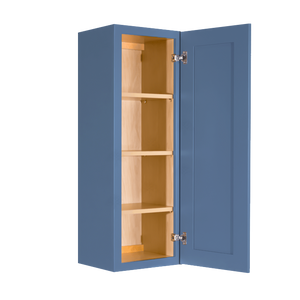 Lancaster Blue Wall Cabinet 1 Door 3 Adjustable Shelves