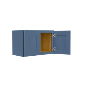 Lancaster Blue Wall Cabinet 2 Doors No Shelf