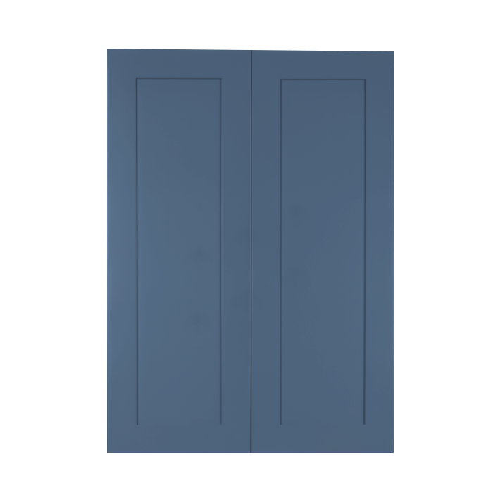 Lancaster Blue Wall Cabinet 2 Doors 3 Adjustable Shelves