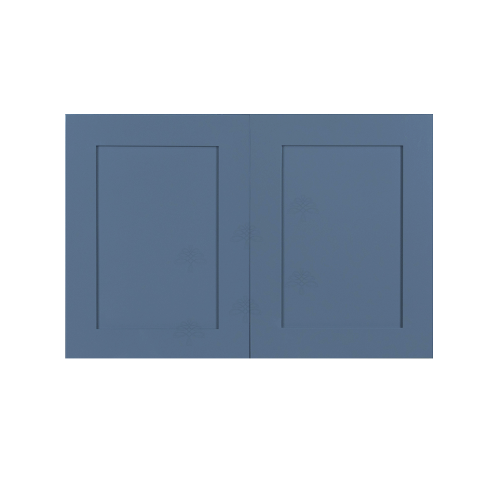 Lancaster Blue Wall Cabinet 2 Doors 1 Adjustable Shelf 24inch Depth