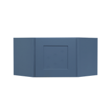 Load image into Gallery viewer, Lancaster Blue Wall Diagonal Cabinet 1 Door No Shelf