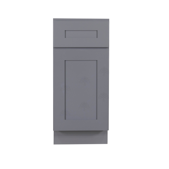 Lancaster Gray Base Cabinet 1 Drawer 1 Door 1 Adjustable Shelf