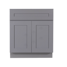 Load image into Gallery viewer, Lancaster Gray Base Cabinet 1 Drawer 2 Doors 1 Adjustable Shelf