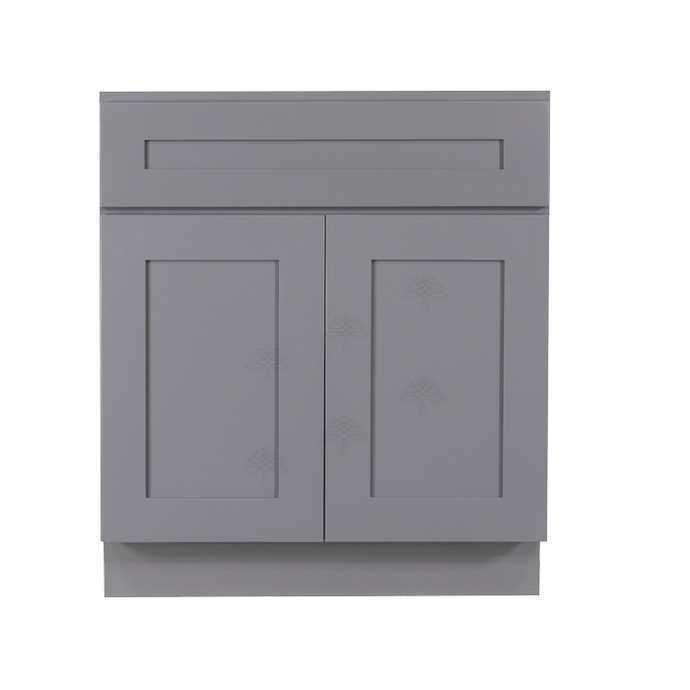 Lancaster Gray Base Cabinet 1 Drawer 2 Doors 1 Adjustable Shelf