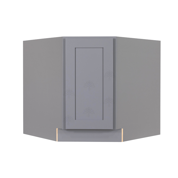 Lancaster Gray Base Diagonal Cabinet 1 Door 1 Adjustable Shelf