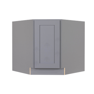 Lancaster Gray Base Diagonal Cabinet 1 Door 1 Adjustable Shelf