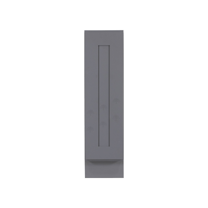 Lancaster Series Gray Shaker Base Spice Rack Cabinet With Under-Mount Upgrade
