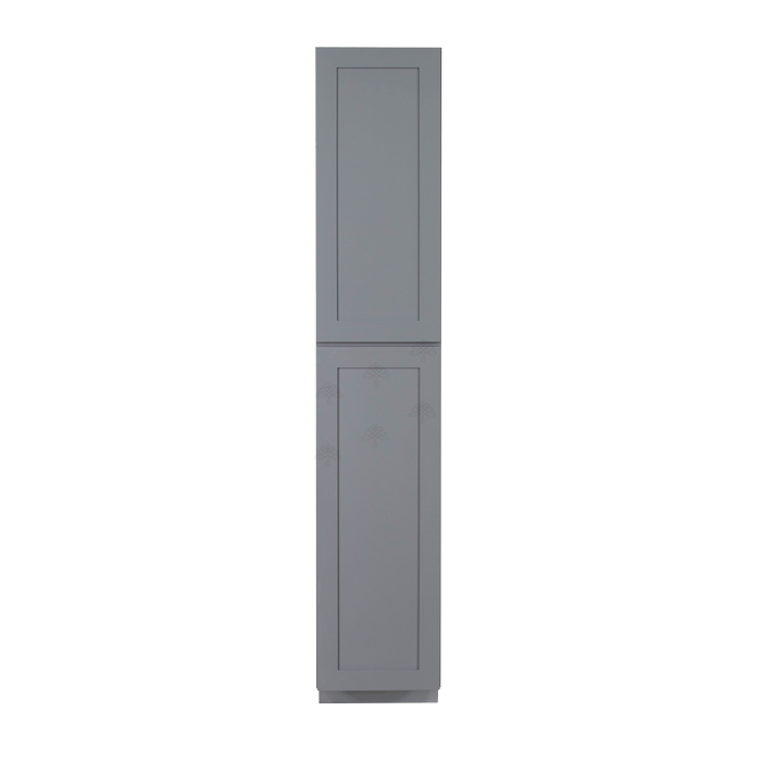 Lancaster Gray Tall Pantry 1 Upper Door and 1 Lower Door