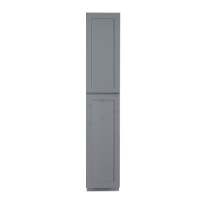 Lancaster Gray Tall Pantry 1 Upper Door and 1 Lower Door