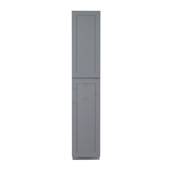 Lancaster Gray Tall Pantry 1 Upper Door and 1 Lower Door