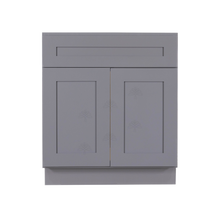 Load image into Gallery viewer, Lancaster Gray Sink Base Cabinet 1 Dummy Drawer 2 Doors