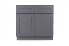 Load image into Gallery viewer, Lancaster Gray Sink Base Cabinet 2 Dummy Drawer 2 Doors