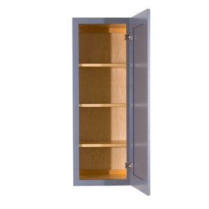 Lancaster Gray Wall Cabinet 1 Door 3 Adjustable Shelves
