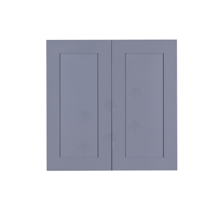 Lancaster Gray Wall Cabinet 2 Doors 2 Adjustable Shelves