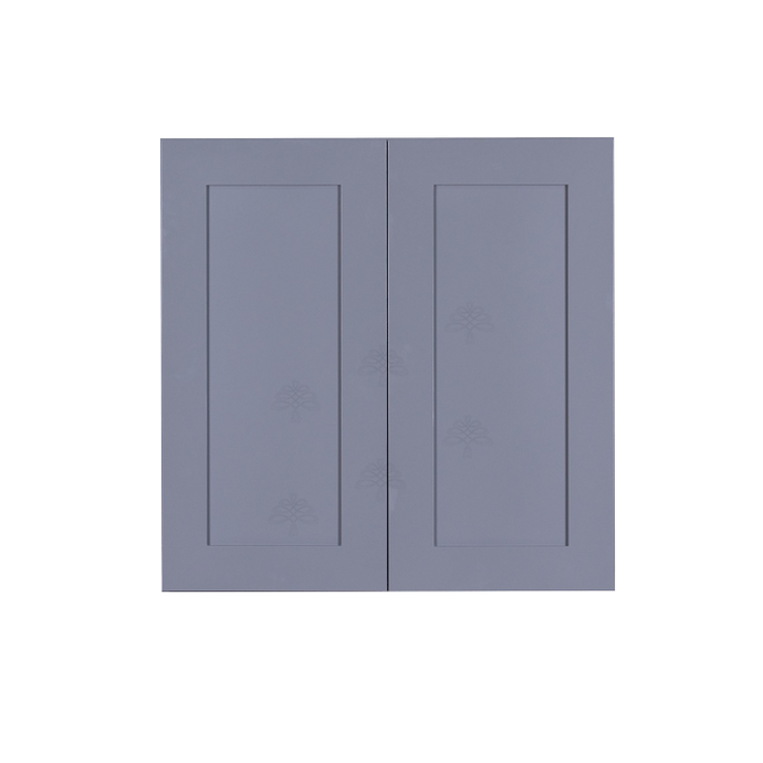 Lancaster Gray Wall Cabinet 2 Doors 2 Adjustable Shelves