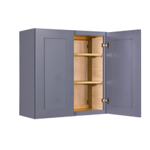 Load image into Gallery viewer, Lancaster Gray Wall Cabinet 2 Doors 2 Adjustable Shelves