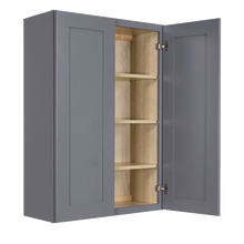 Load image into Gallery viewer, Lancaster Gray Wall Cabinet 2 Doors 3 Adjustable Shelves