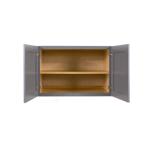 Lancaster Gray Wall Cabinet 2 Doors 1 Adjustable Shelf