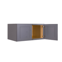 Load image into Gallery viewer, Lancaster Gray Wall Cabinet 2 Doors No Shelf 24inch Depth
