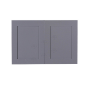 Lancaster Gray Wall Cabinet 2 Doors 1 Adjustable Shelf 24inch Depth