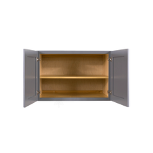 Load image into Gallery viewer, Lancaster Gray Wall Cabinet 2 Doors 1 Adjustable Shelf 24inch Depth