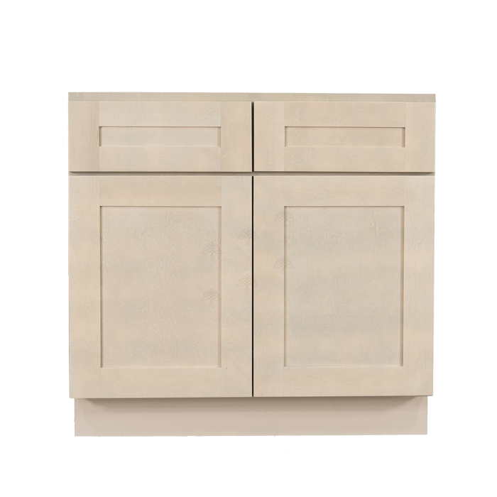 Lancaster Stone Wash Base Cabinet 2 Drawers 2 Doors 1 Adjustable Shelf