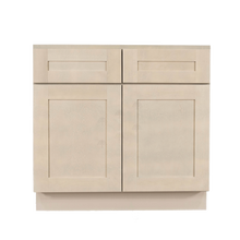 Load image into Gallery viewer, Lancaster Stone Wash Base Cabinet 2 Drawers 2 Doors 1 Adjustable Shelf
