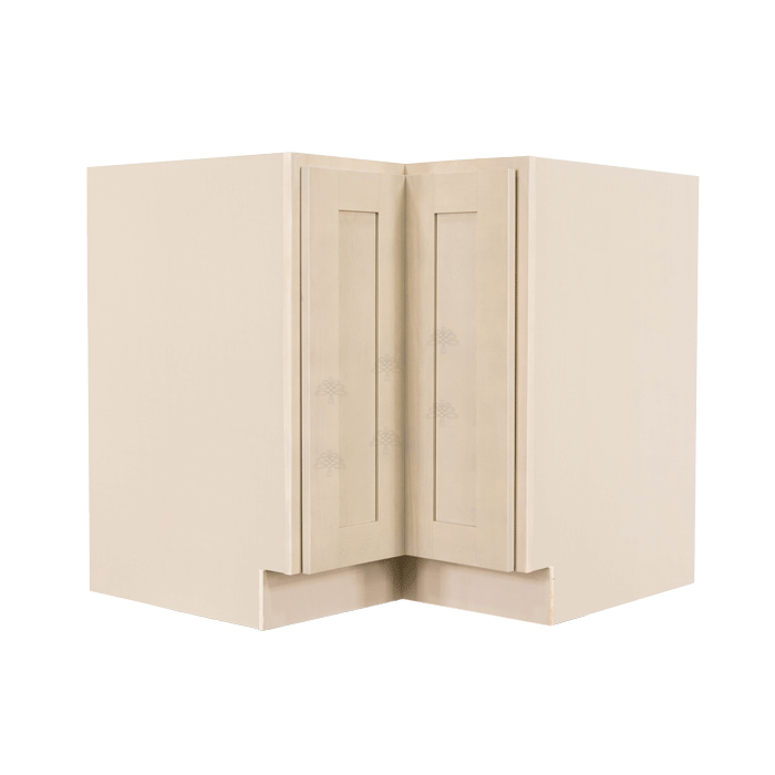 Lancaster Stone Wash Lazy Susan Base Cabinet 2 Full Height Folding Doors